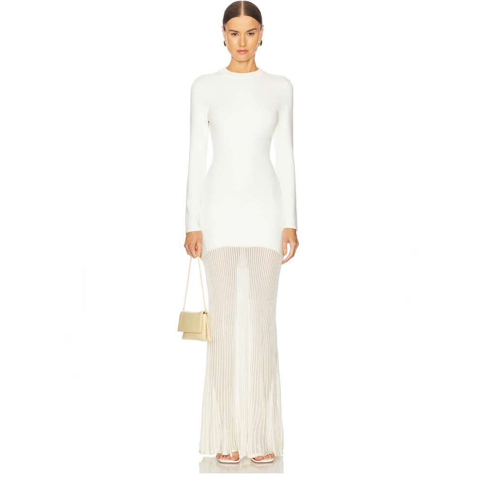 SEROYA Serenade Knit Maxi in Eggshell. Worn once